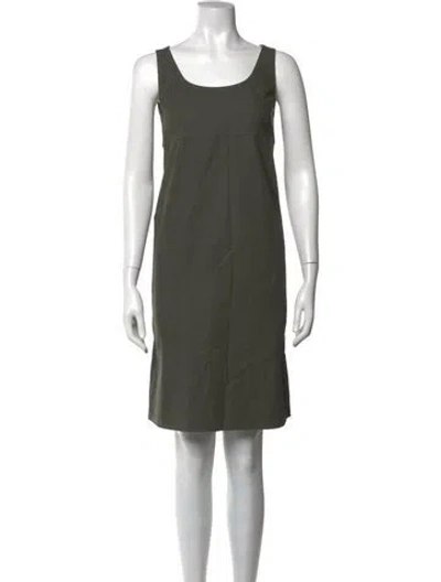 Pre-owned Sofie D'hoore Scoop Neck Knee-length Dress In Green