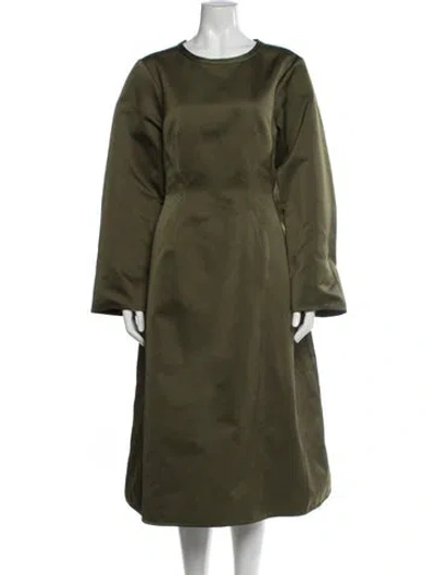 Pre-owned Sofie D'hoore Scoop Neck Long Dress W/ Tags In Green