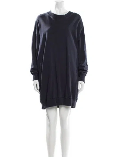 Pre-owned Sofie D'hoore Scoop Neck Mini Dress In Blue