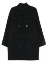 Sofie D'hoore Shawl-collar Double-breasted Coat In Black