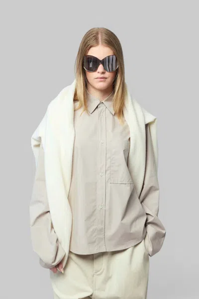 Sofie D'hoore Short Button Down Shirt W Breastpocket In Grey