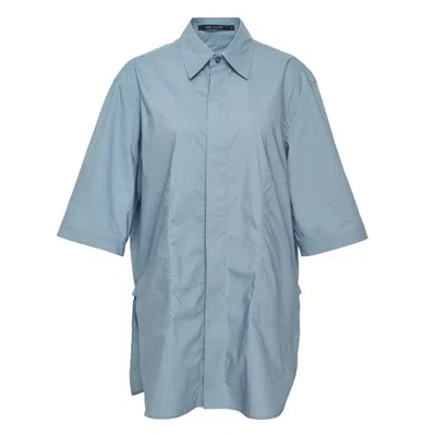 Sofie D'hoore Short Sleeve Pocket Detail Shirt In Blue