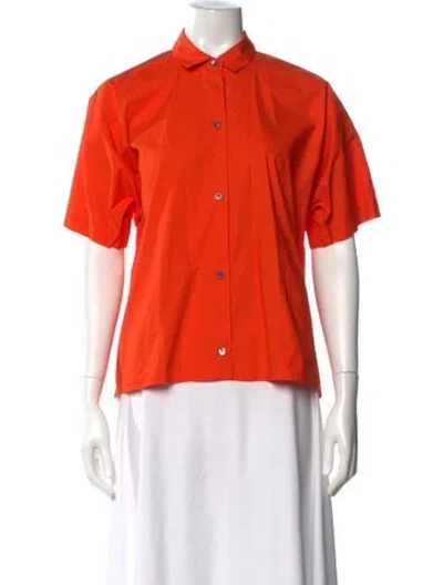 Pre-owned Sofie D'hoore Short Sleeve Polo In Orange