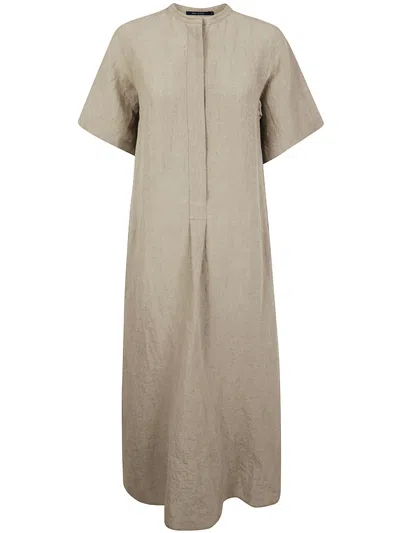 Sofie D'hoore Short Sleeve Shirt Dress In Natural