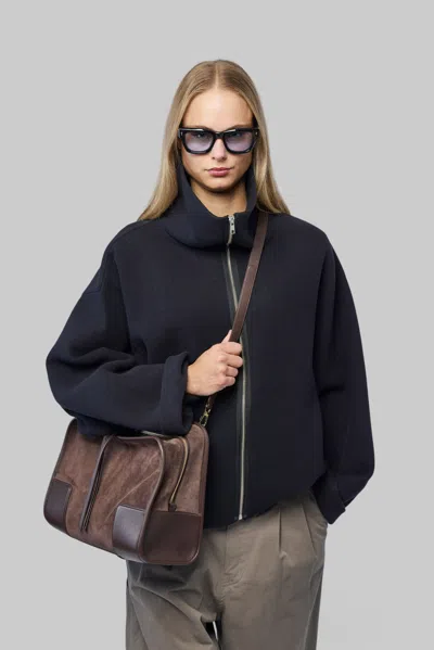 Sofie D'hoore Short Zipped Jacket High Neck In Black