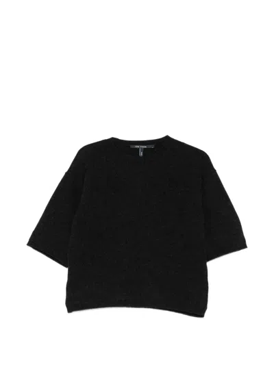 Sofie D'hoore Short-sleeve Crew-neck Sweater In Black