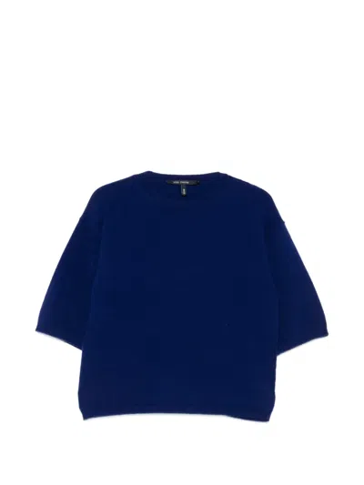 Sofie D'hoore Short-sleeve Crew-neck Sweater In Blue