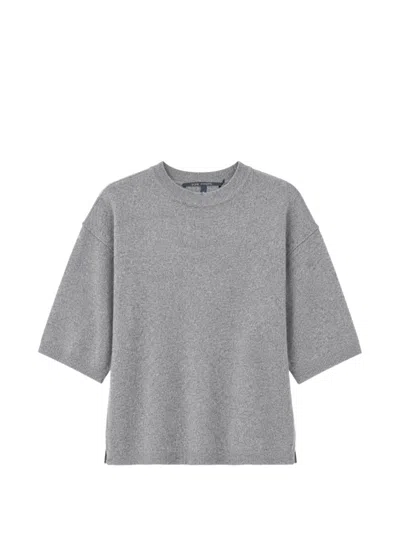 Sofie D'hoore Short-sleeve Wool Sweater In 그레이