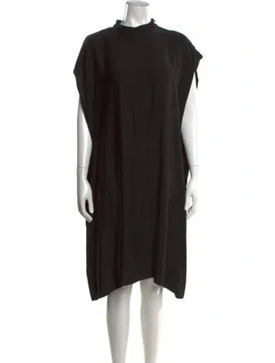 Pre-owned Sofie D'hoore Silk Knee-length Dress In Black
