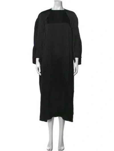 Pre-owned Sofie D'hoore Silk Midi Length Dress In Black
