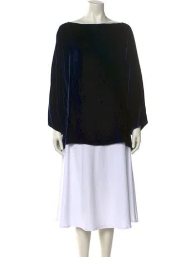 Pre-owned Sofie D'hoore Silk Printed Blouse In Blue