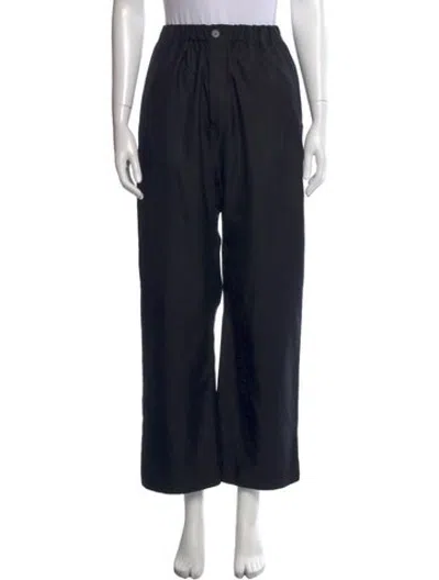 Pre-owned Sofie D'hoore Silk Wide Leg Pants In Black