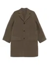 Sofie D'hoore Single Breasted Coat In Brown