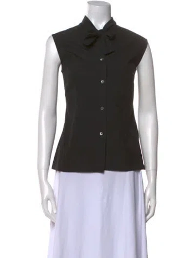 Pre-owned Sofie D'hoore Sleeveless Button-up Top In Blue