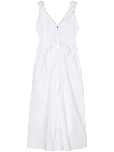 Sofie D'hoore Sleeveless Dress With Elastic Waist In White