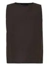Sofie D'hoore Sleeveless Side-split Top In Black