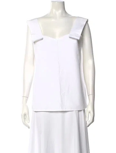 Pre-owned Sofie D'hoore Square Neckline Sleeveless Top In Gray