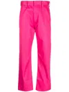 Sofie D'hoore Straight-leg Cropped Cotton Trousers In Rosa