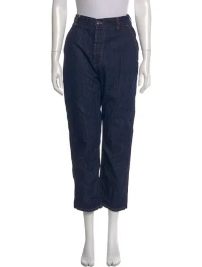 Pre-owned Sofie D'hoore Straight Leg Pants In Blue