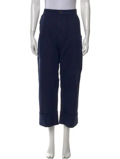 Pre-owned Sofie D'hoore Straight Leg Pants In Blue