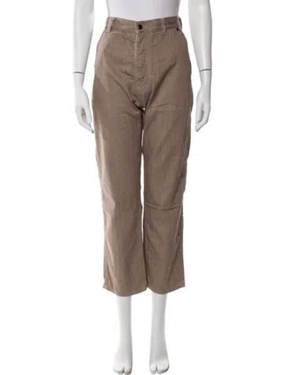 Pre-owned Sofie D'hoore Straight Leg Pants In Brown