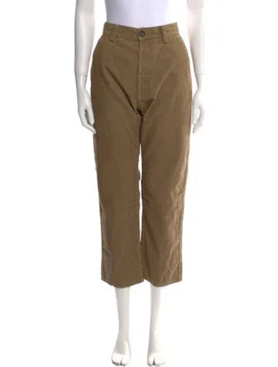 Pre-owned Sofie D'hoore Straight Leg Pants In Brown