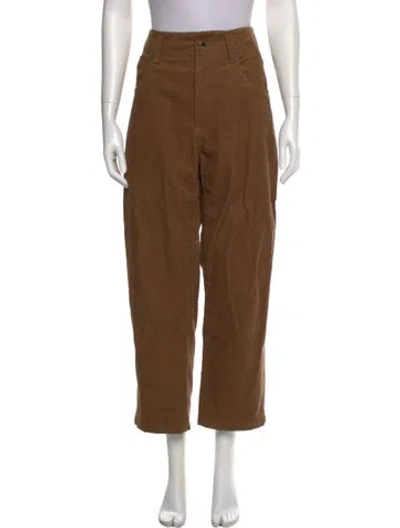 Pre-owned Sofie D'hoore Straight Leg Pants In Brown