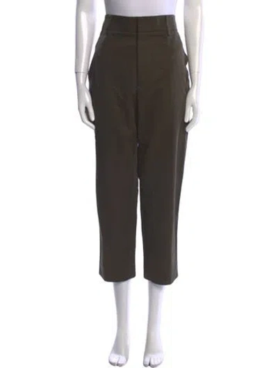 Pre-owned Sofie D'hoore Straight Leg Pants In Green