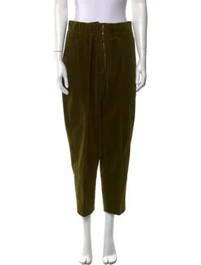 Pre-owned Sofie D'hoore Straight Leg Pants In Green