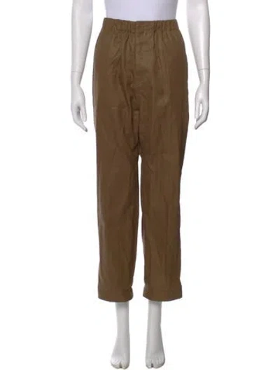 Pre-owned Sofie D'hoore Straight Leg Pants In Neutral