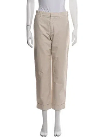 Pre-owned Sofie D'hoore Straight Leg Pants In Neutrals