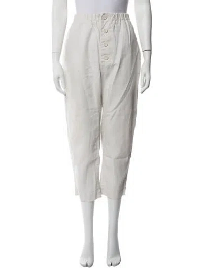 Pre-owned Sofie D'hoore Straight Leg Pants In White