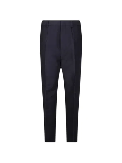 Sofie D'hoore Straight-leg Pressed-crease Trousers In Blue