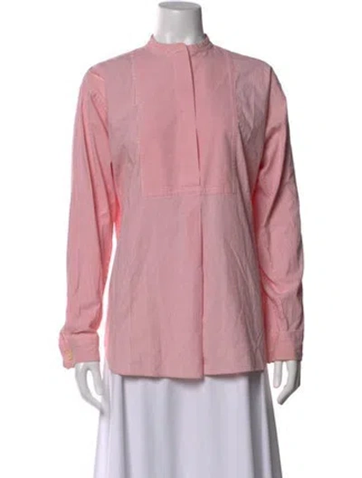 Pre-owned Sofie D'hoore Striped Long Sleeve Top In Pink