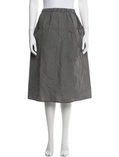 Pre-owned Sofie D'hoore Striped Midi Length Skirt In White