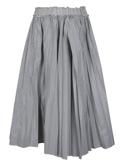 Sofie D'hoore Striped Skirt In Gray