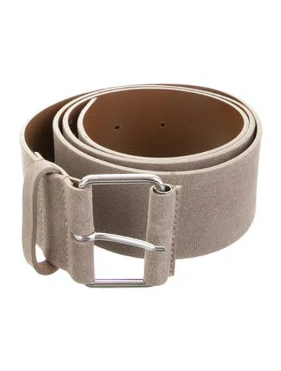 Pre-owned Sofie D'hoore Suede Waist Belt In Grey