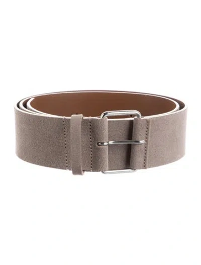 Pre-owned Sofie D'hoore Suede Waist Belt In Grey