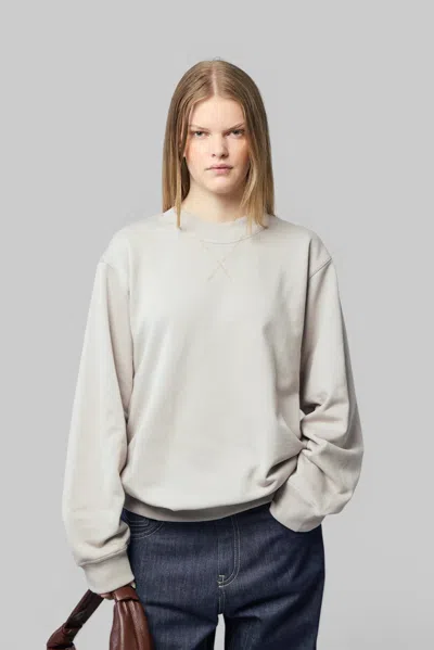 Sofie D'hoore Sweater C-neck Long Sleeves In Nude & Neutrals