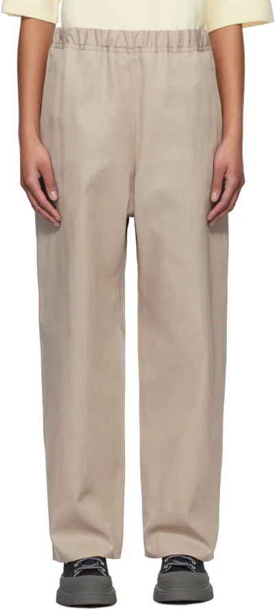 Sofie D'hoore Taupe Plof Trousers In Stone