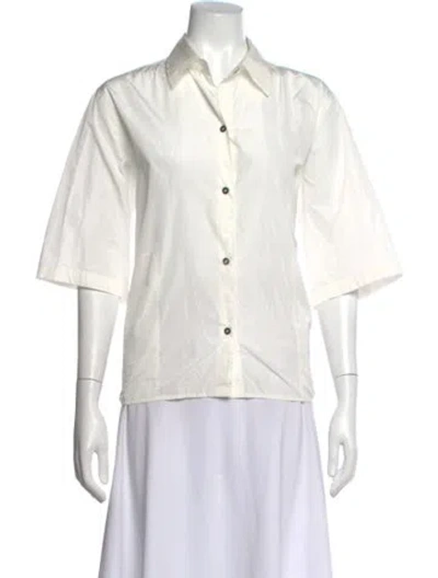 Pre-owned Sofie D'hoore Three-quarter Sleeve Button-up Top In Pink