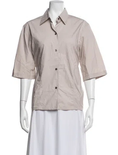 Pre-owned Sofie D'hoore Three-quarter Sleeve Button-up Top In Purple