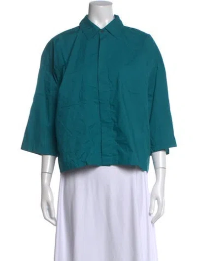 Pre-owned Sofie D'hoore Three-quarter Sleeve Top In Blue