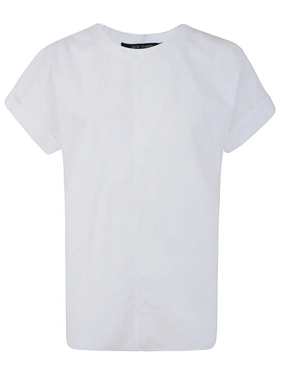Sofie D'hoore Top With Short Reversed Sleeves In White