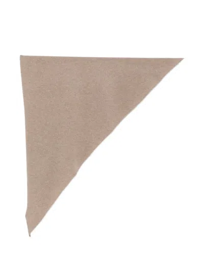Sofie D'hoore Triangular Scarf In Neutral