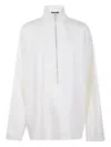 Sofie D'hoore Turtleneck Zip-front Shirt In White