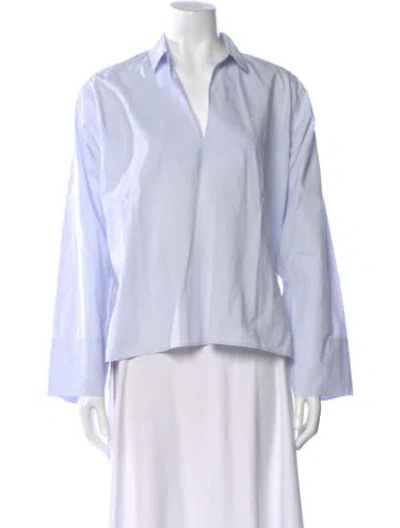 Pre-owned Sofie D'hoore V-neck Long Sleeve Blouse In White