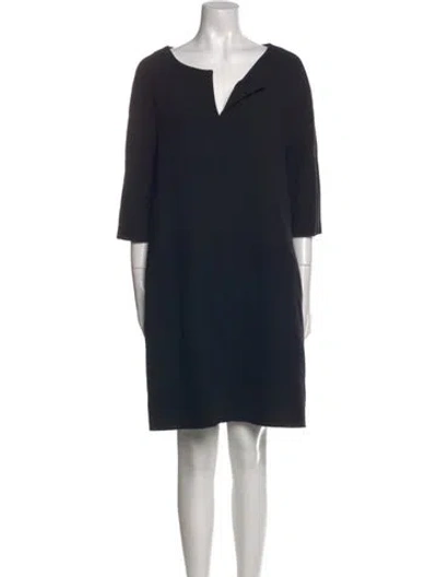 Pre-owned Sofie D'hoore V-neck Mini Dress In Black