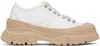 Sofie D'hoore Leather Sneakers In White/camel