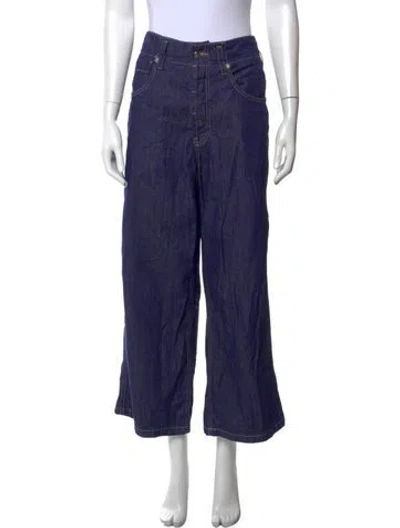 Pre-owned Sofie D'hoore Wide Leg Pants In Blue
